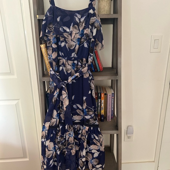 Eliza J Navy Floral Maxi Dress - Picture 2 of 11